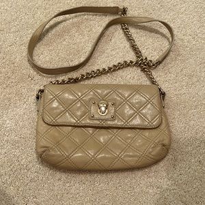 Marc Jacobs quilted tan crossbody